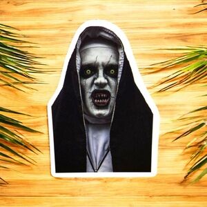 10 / $10 Horror Nun Demon Sticker - Scary Movie
